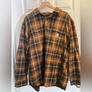 Carhartt heavy flannel shirt
